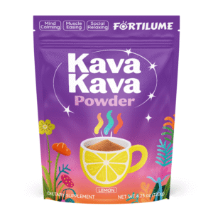 FORTILUME Easy Alcohol Alternative with Buzz - Calming Kava Drink Mix Flavored Kava Powder （120g）